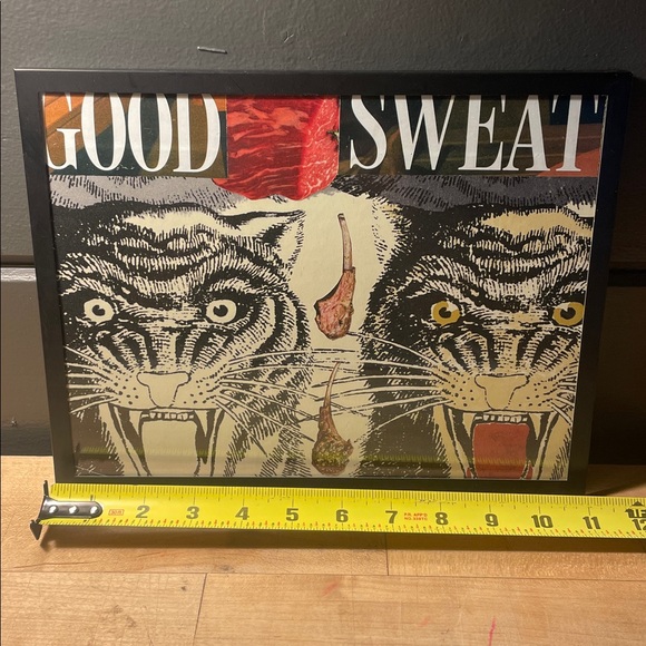 Handmade Luxe Collage Wall Art for Carnivored w Meat and Tigers! - Picture 4 of 5